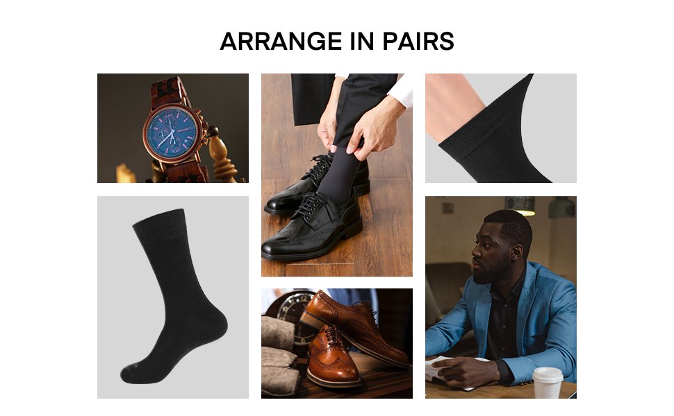 wander black dress socks