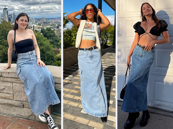 women''s denim skirt