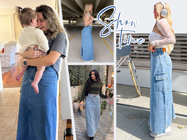 women''s denim skirt