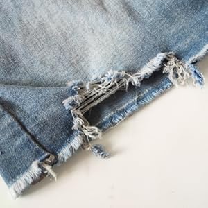 frayed denim skirt for women