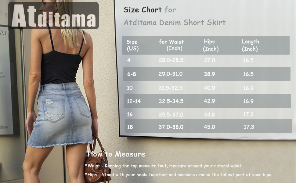 a-line denim skirt for women stretchy