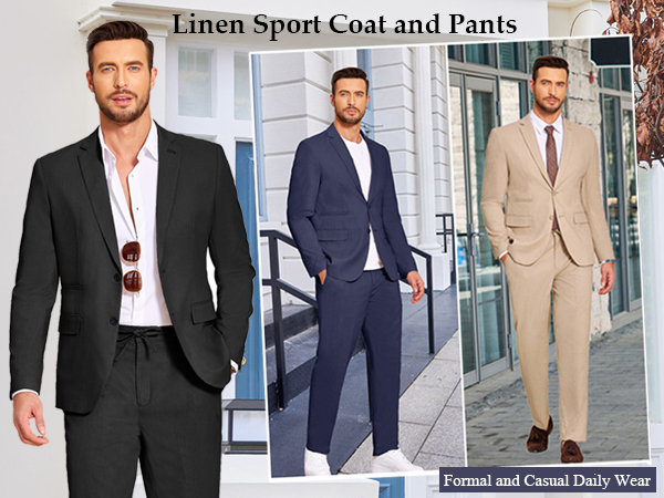 mens linen suits