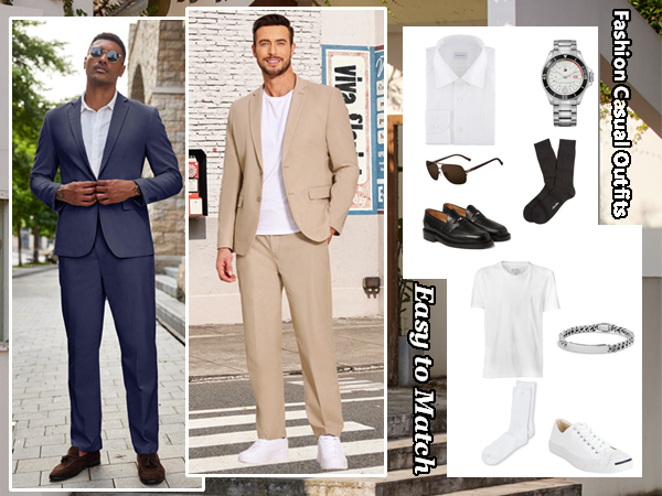 mens casual business suit