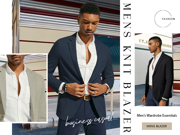 mens knit blazer suitable for many occations