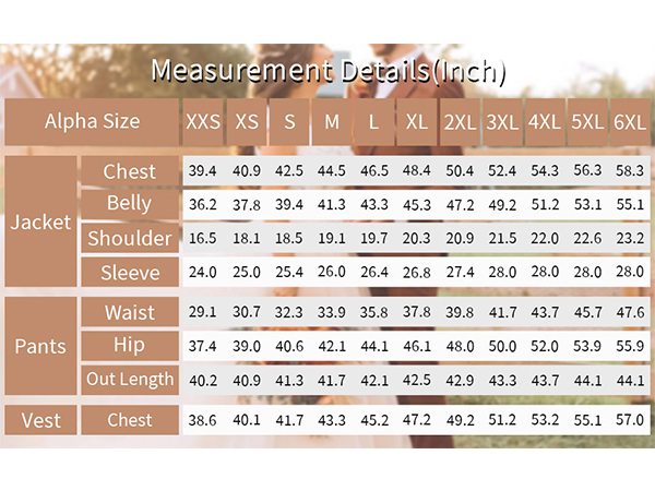 xxs xs s m l xl xxl 3xl 4xl 5xl 6xl custom made suits for men big and tall