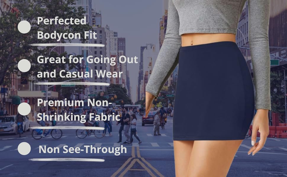 Sweet Hearts Mini Pencil Bodycon Skirt Womens Stretch Fit Going Out Casual Cotton Soft Made in USA