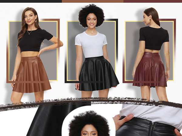 FAHSYEE LEATHER SKIRT