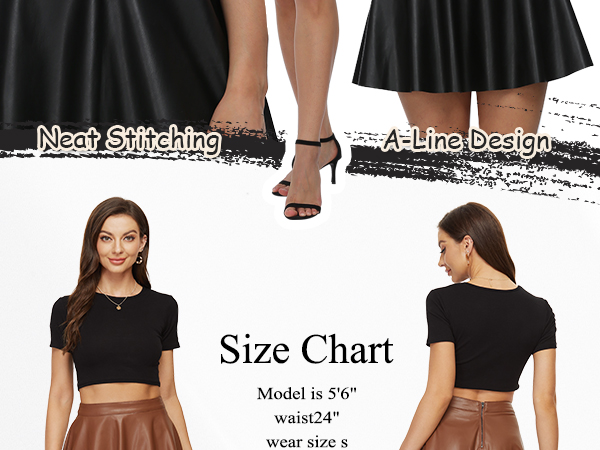 FAHSYEE LEATHER SKIRT