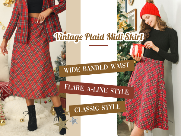 plaid skirt