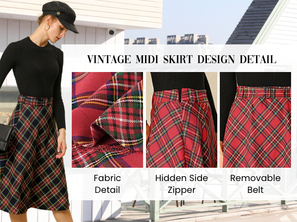 plaid skirt