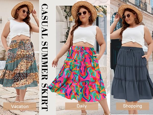 summer long skirts