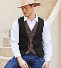 Men Suede Leather Vest