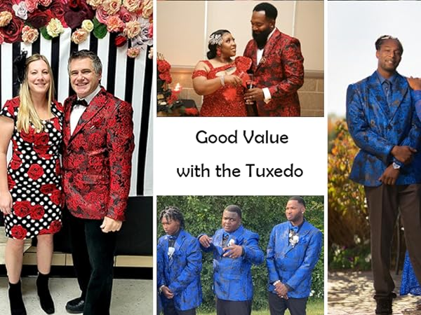 Floral Tuxedo Jacket for Men