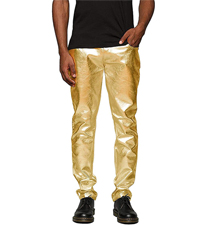 Mens Metallic Shiny Jeans