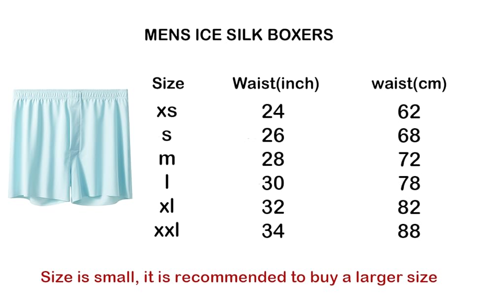 mans silk boxers