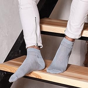 light gray socks