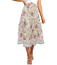 A-Line Swing Midi Skirts