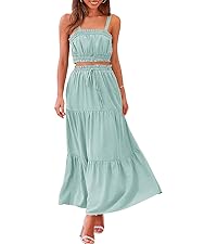 Crop Top and Skirt