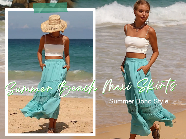 Boho Elastic High Waist Dress