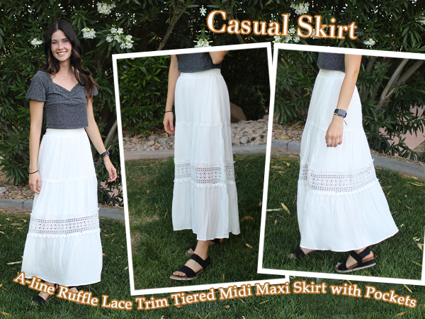 Flowy swing boho dress