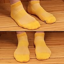 yellow bamboo ankle socks