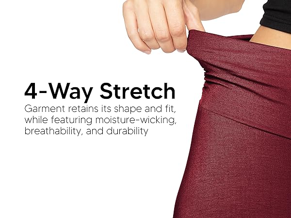 Premium Women''s and Plus Knee Length Flowy Skirt with Side Ruching 4-way stretch detail