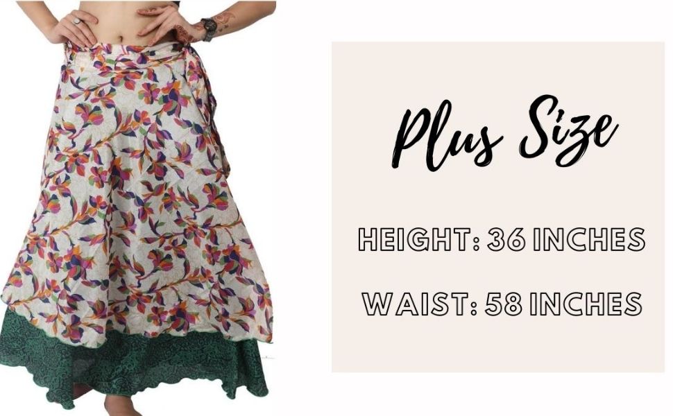 Plus Size wrap skirts