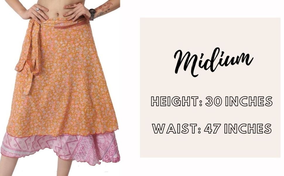 midi wrap skirts