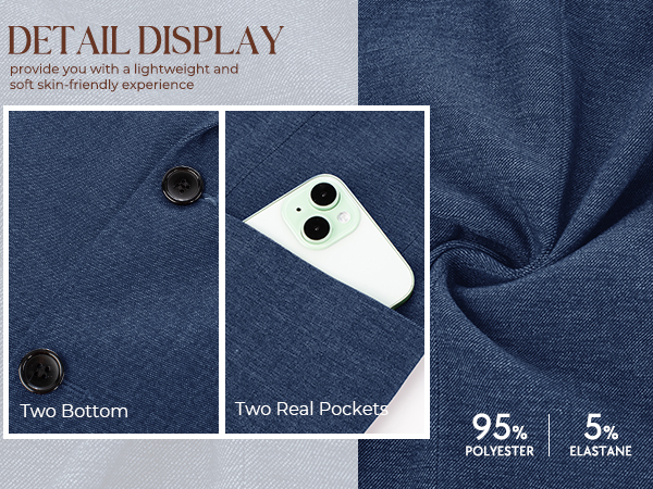 Lightweight Two Button Jacket Suit 