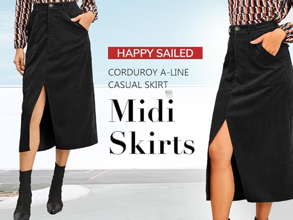 midi skirts