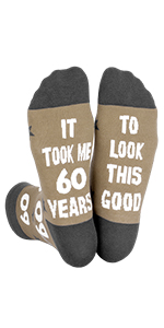 60th Novelty Socks Gag Gift