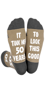 50th Novelty Socks Gag Gift