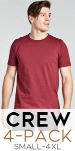 crew neck mens tshirt pack set gift holiday christmas gift dad grad