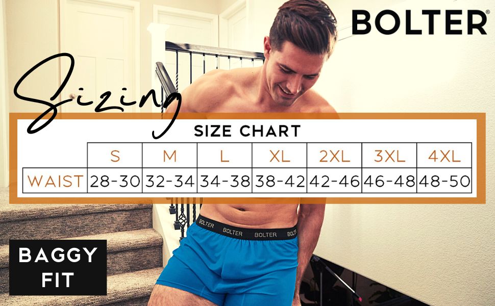 bolter boxers performance quick dry travel 2xl 3xl 4xl