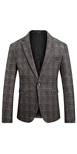 Men''s Dress Floral Suit Notched Lapel Slim Fit Stylish Blazer Casual One Button Jacket Sport Coat