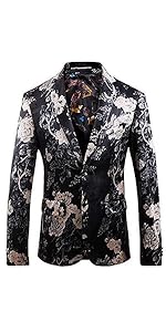 men''s jacquard sport coats novelty blazer