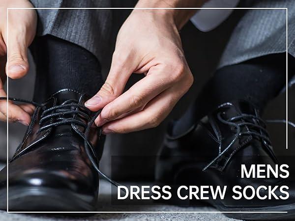 Mens dress crew socks