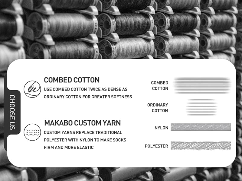 Combed cotton socks