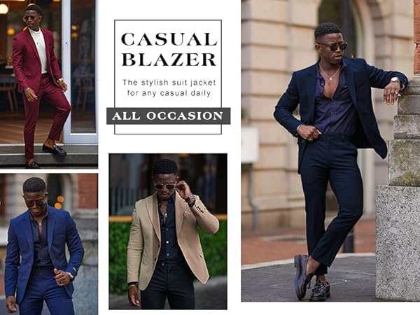 men&#39;s long sleeve blazer jacket