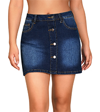 Jean Mini Skorts