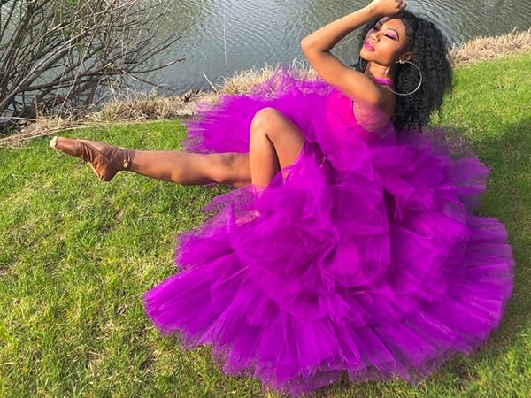 Purple Tulle Skirt