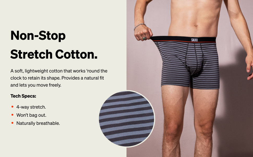 non-stop stretch cotton