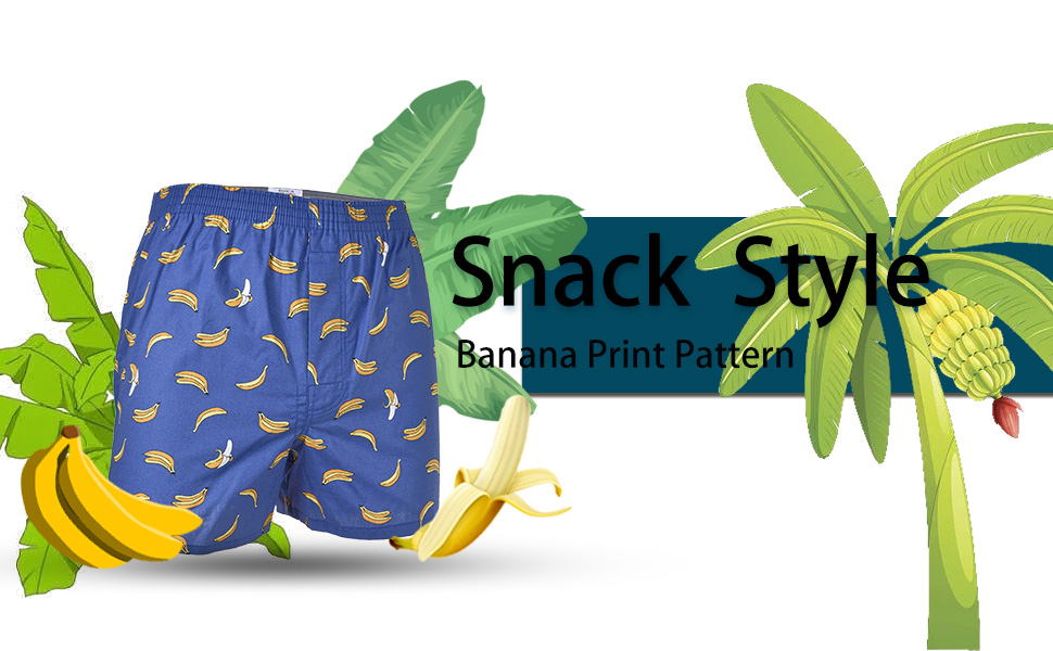 banana print boxer short