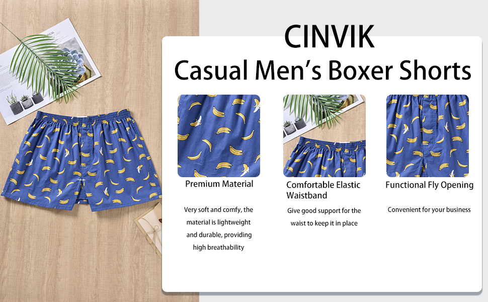 boxers with banana print 