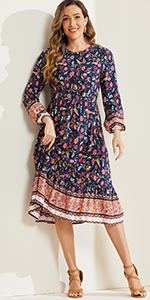Boho Floral Dress