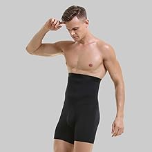 Men''s Tummy Control Shapewear High Waist Body Shaper Slimming Underwear Shorts Belly Girdle Fly