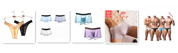 men ice silk underwear male brief boxer g-string thong model trunk underpants silk socks