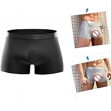 3D pouch ice silk briefs boxer for men underwear