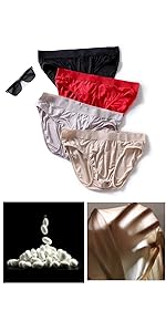 Real Mulberry Silk Men Underwear Breathable and Smooth Men''s Briefs Intimates