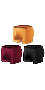 Ice Silk Men''s Pouch Underwear Seamless Fitness Sports Boxer Briefs